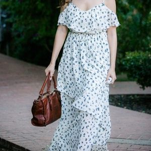 Floral Maxi Dress Off-The-Shoulder